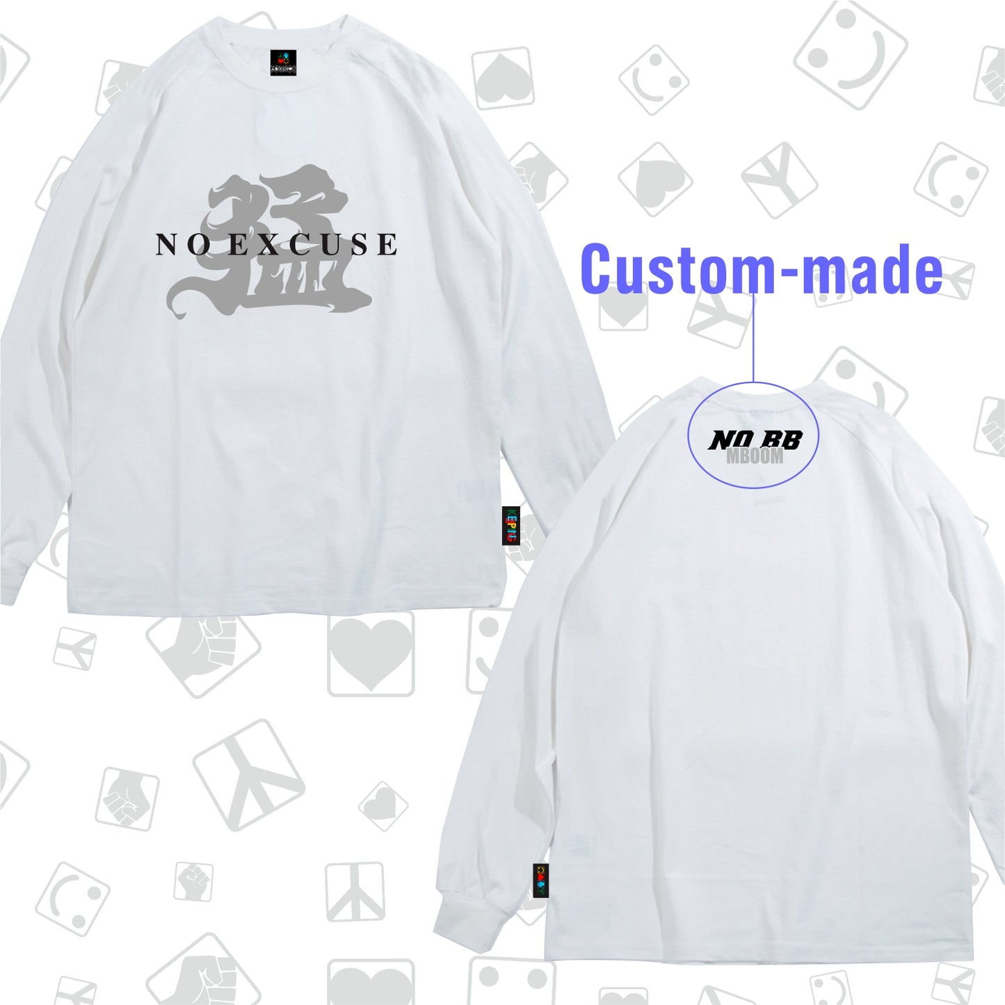 Keeping Be fierce·NoExcuse Long sleeve
