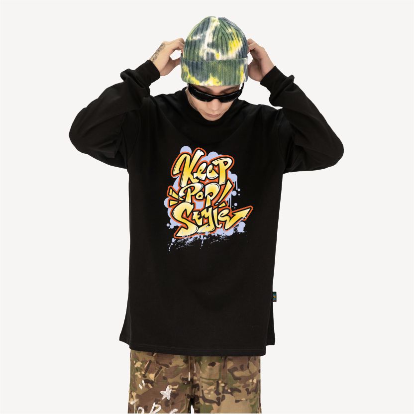 KeepPopStyle long sleeve Graffiti Style
