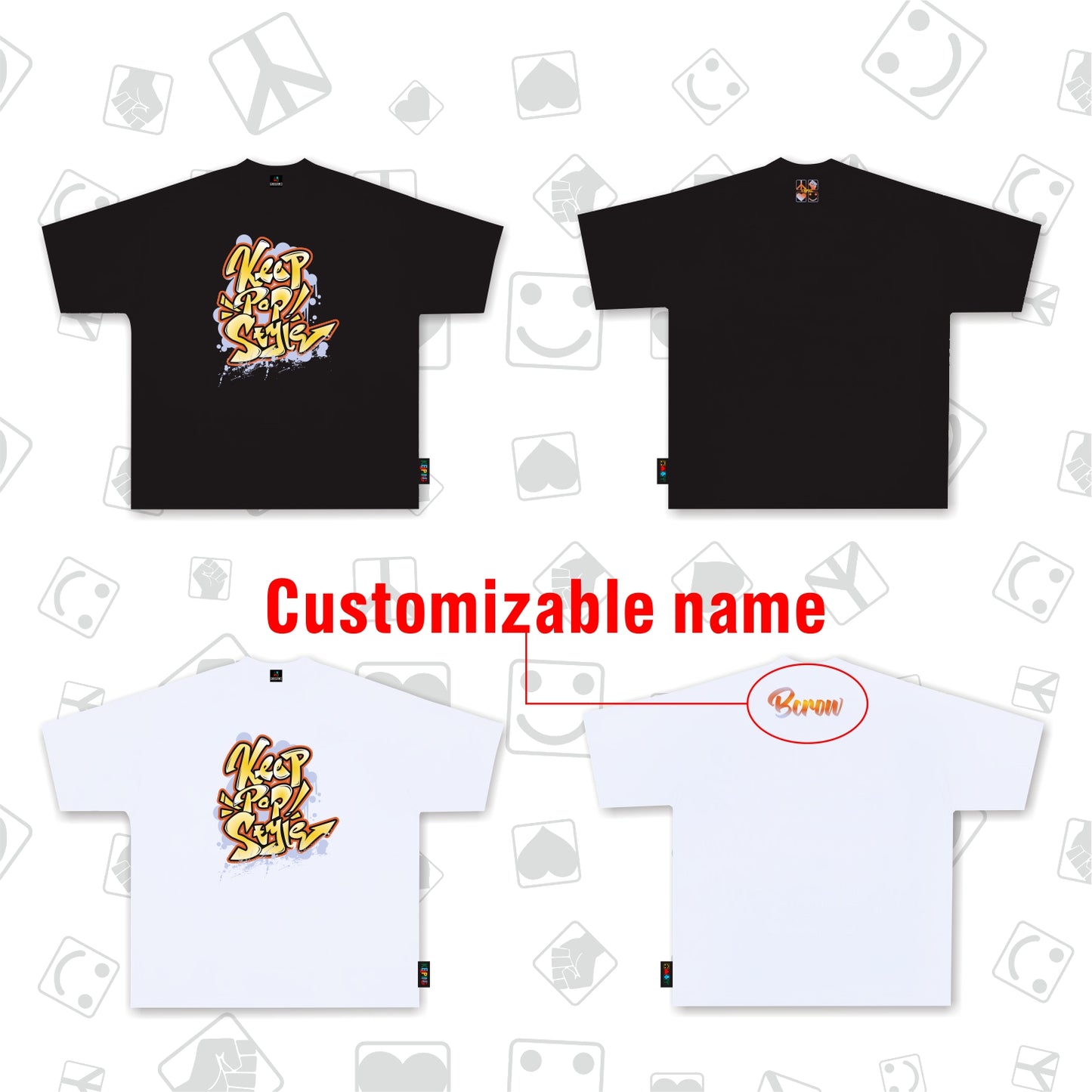 KeepPopStyle T-shirt Graffiti Style