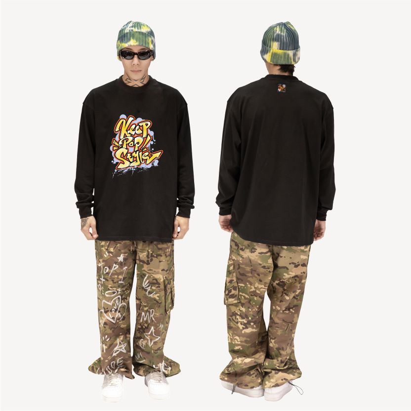 KeepPopStyle long sleeve Graffiti Style