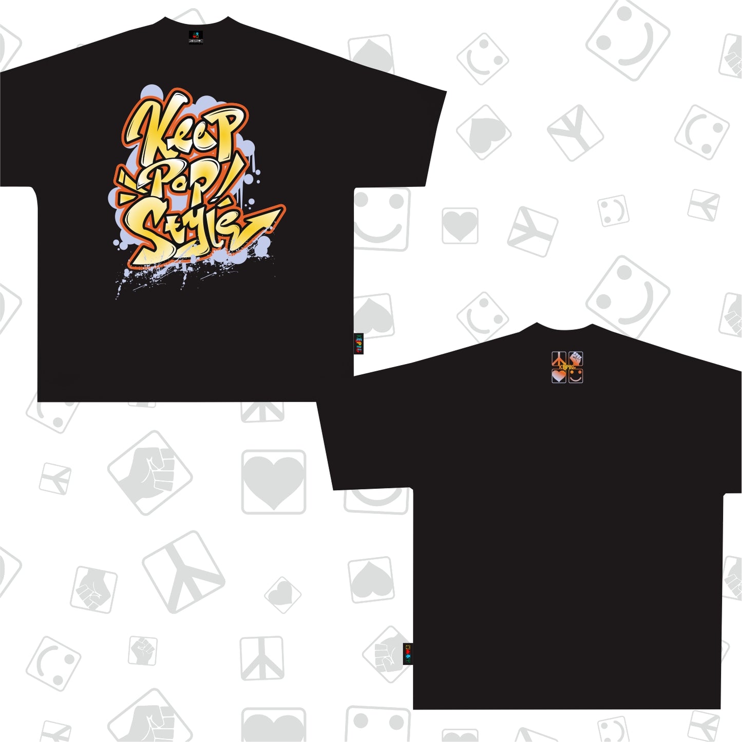 KeepPopStyle T-shirt Graffiti Style