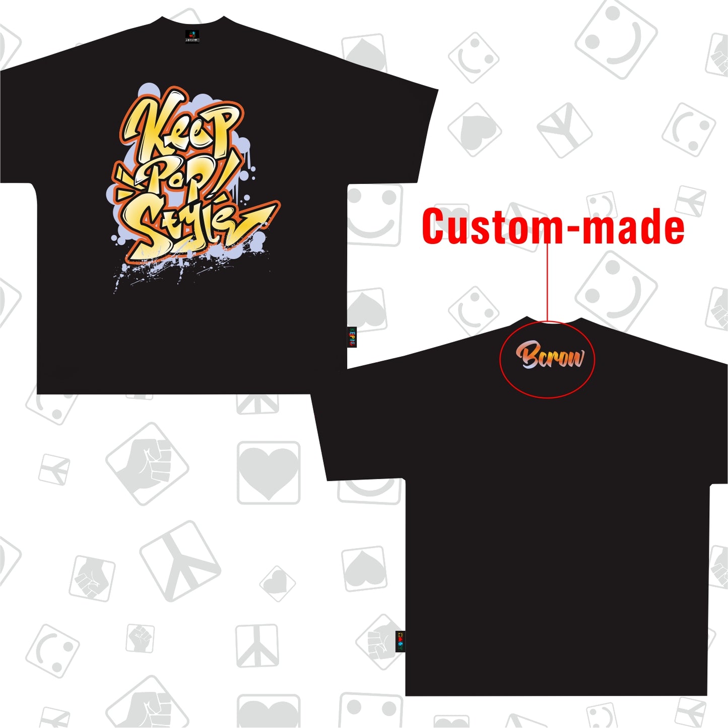 KeepPopStyle T-shirt Graffiti Style