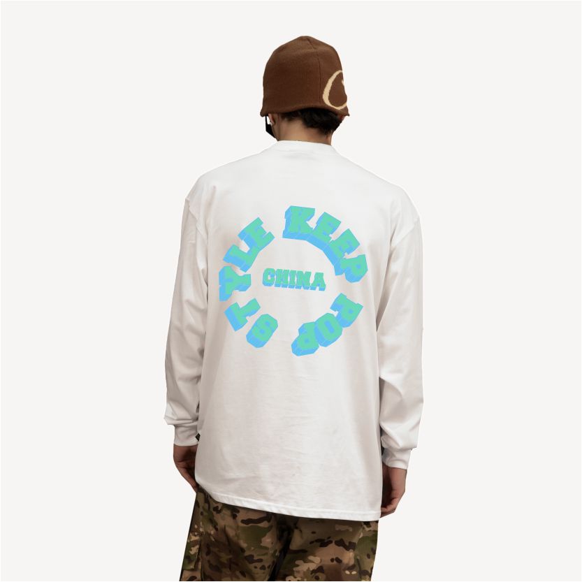 KeepPopStyle Long Sleeve Blue Flame Style