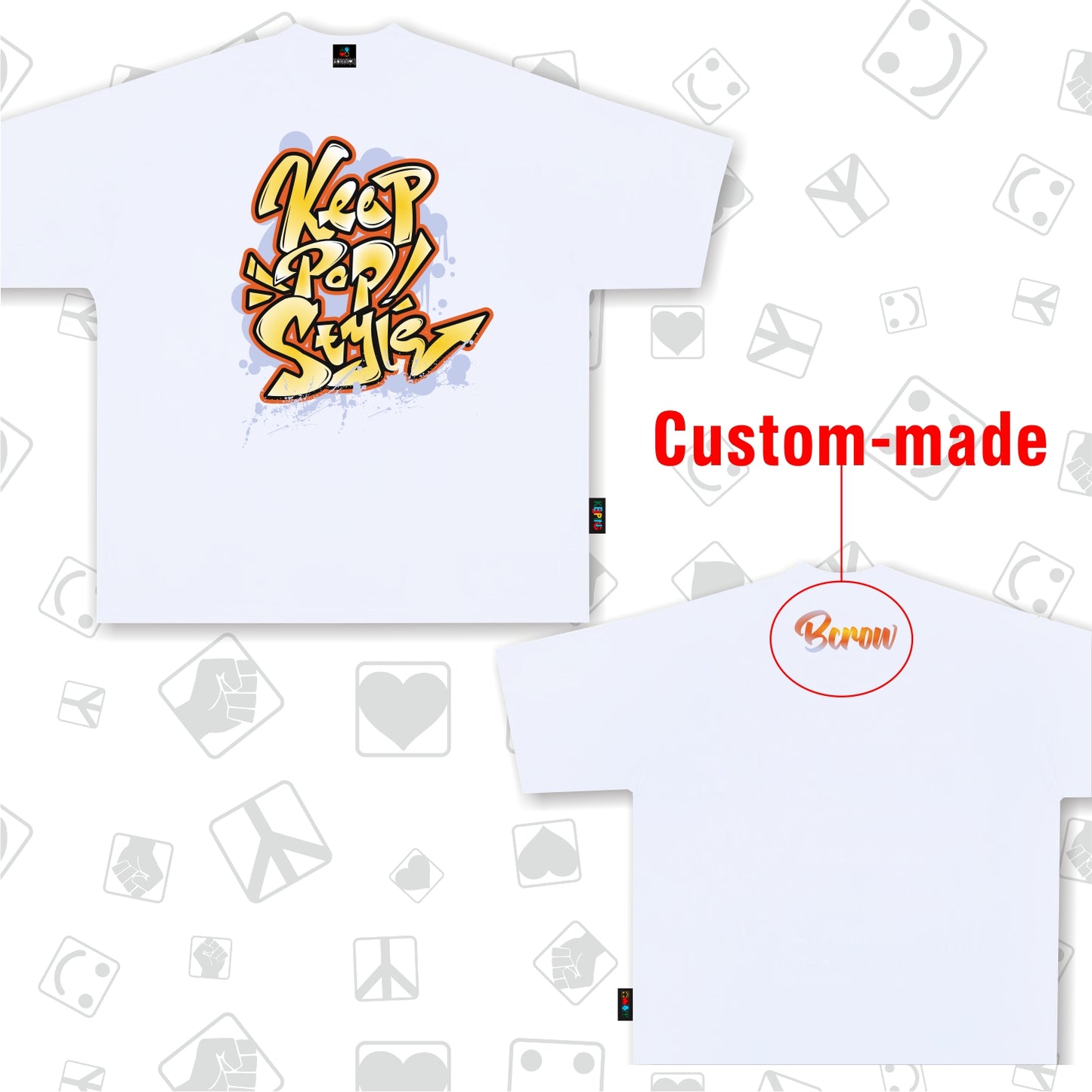 KeepPopStyle T-shirt Graffiti Style