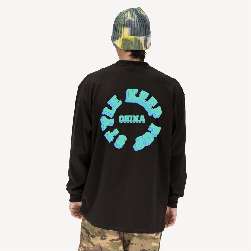 KeepPopStyle Long Sleeve Blue Flame Style
