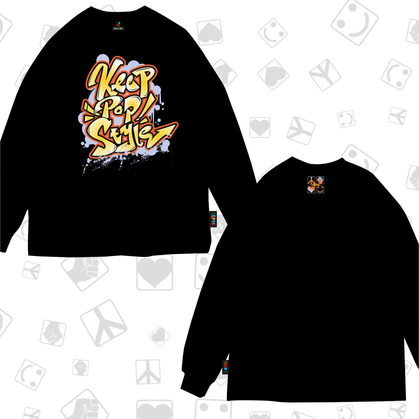 KeepPopStyle long sleeve Graffiti Style