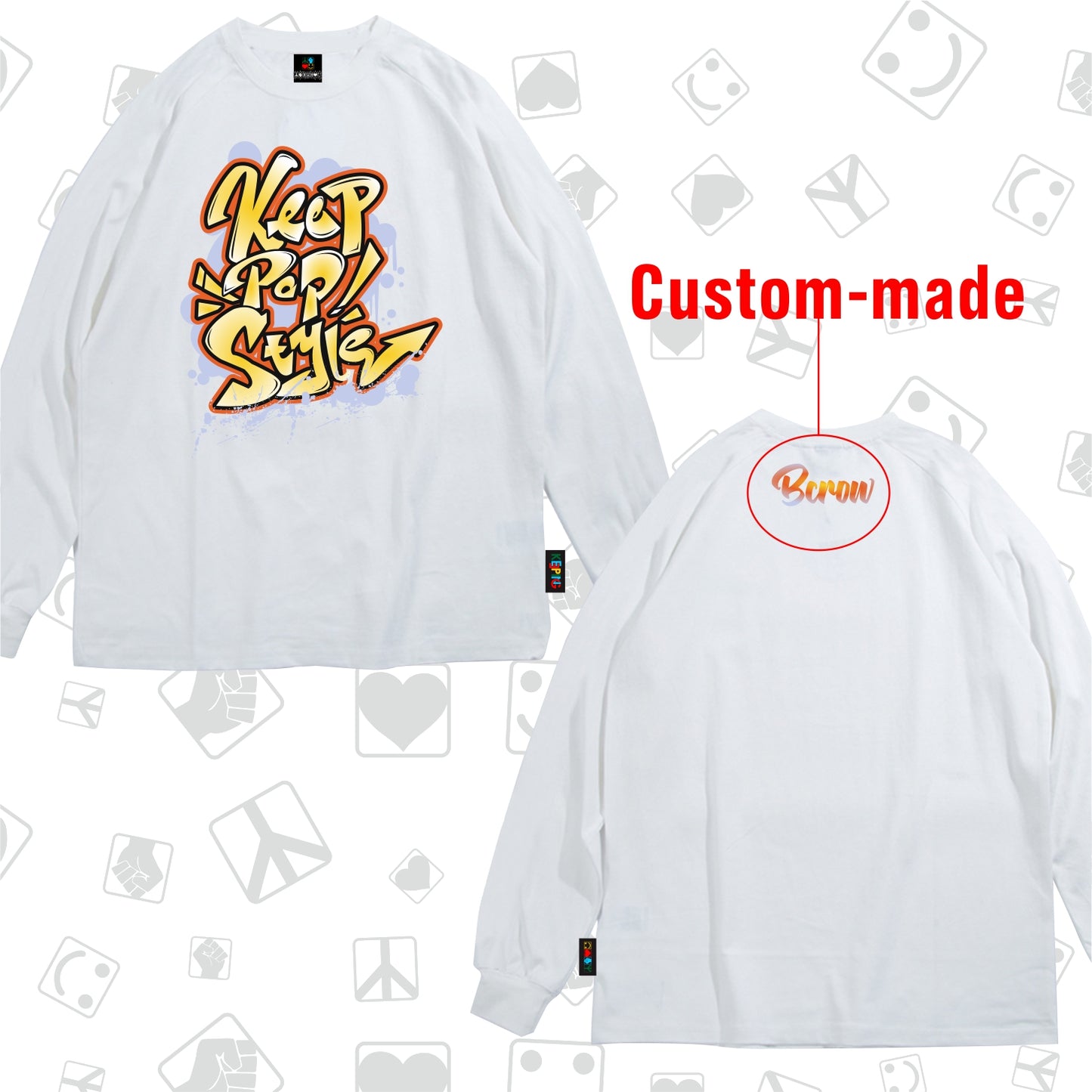 KeepPopStyle long sleeve Graffiti Style