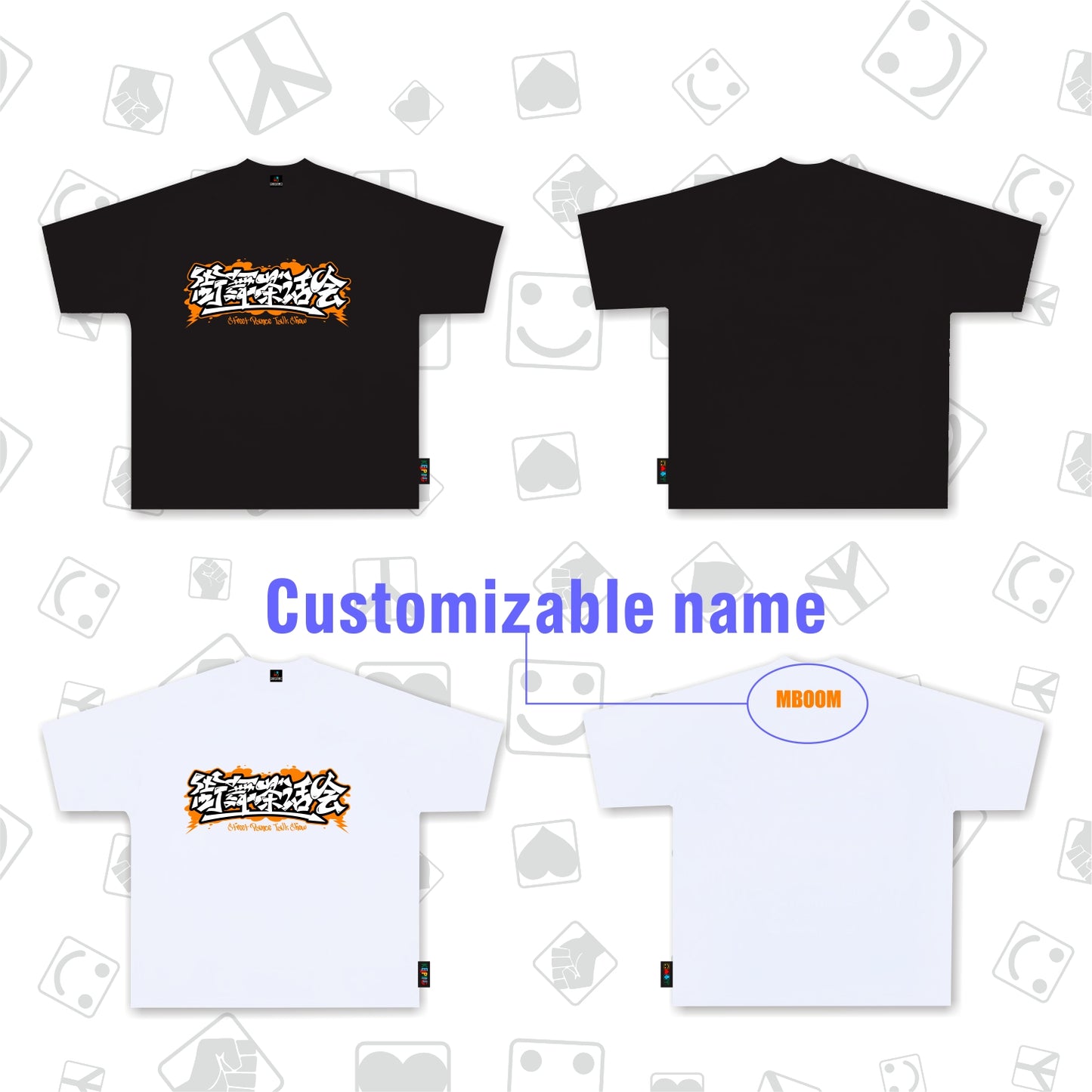 Flag king orangexKeeping Crossover T-shirt