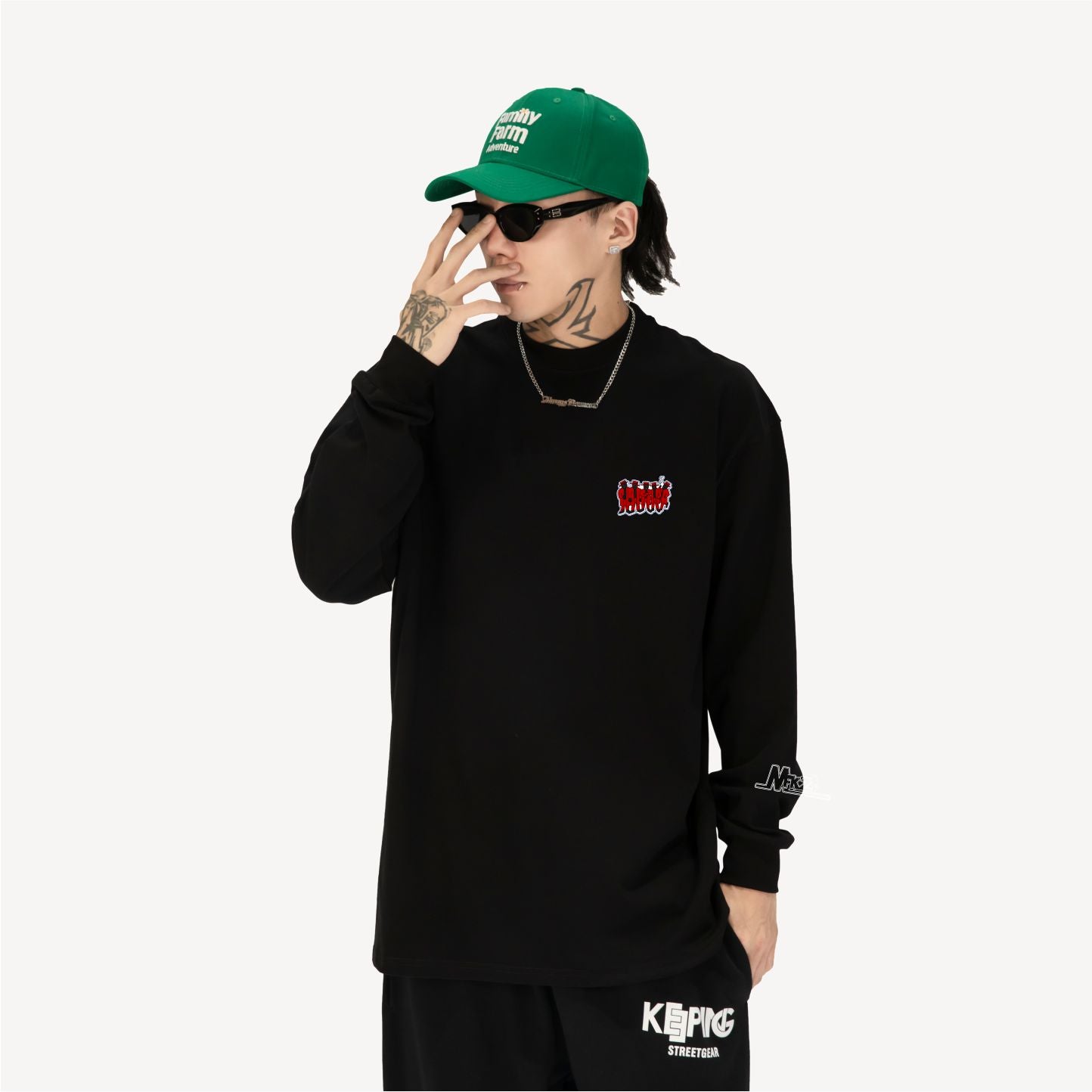 NelsonxKeeping Crossover "Mother Funker"Long sleeve