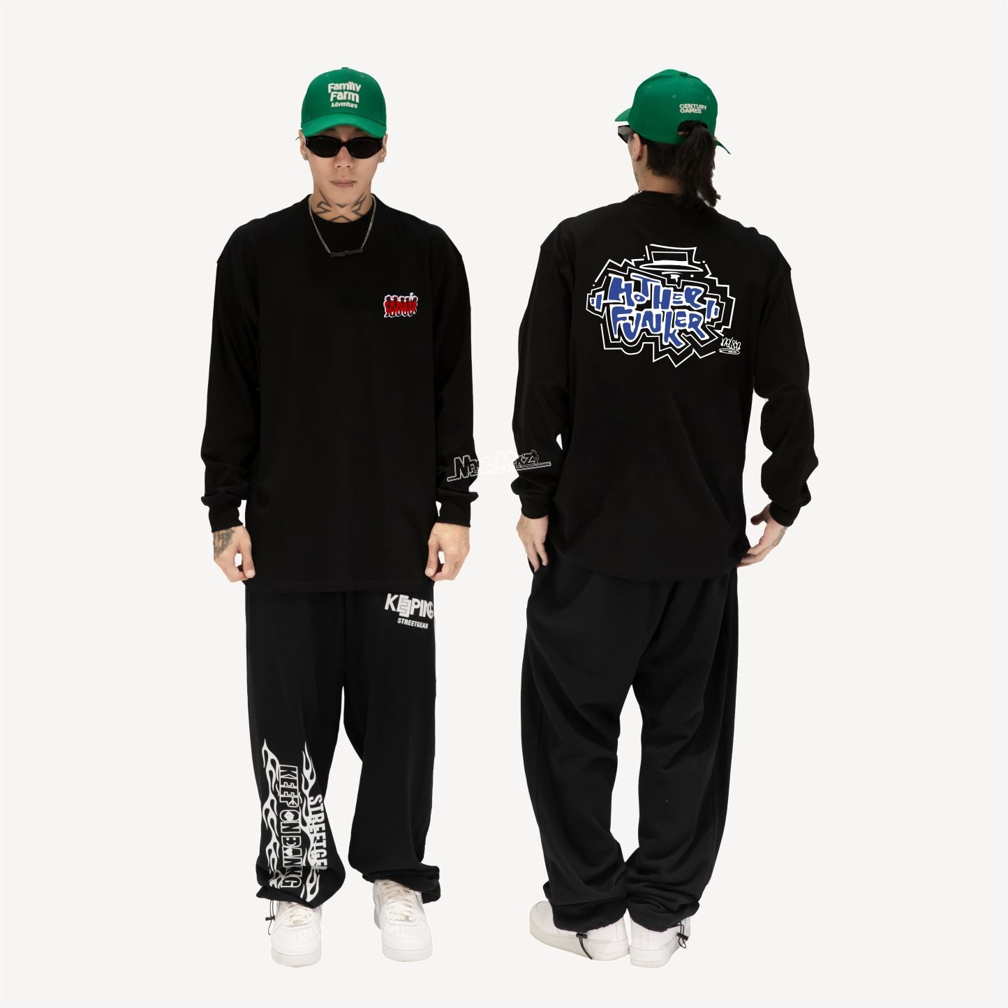 NelsonxKeeping Crossover "Mother Funker"Long sleeve