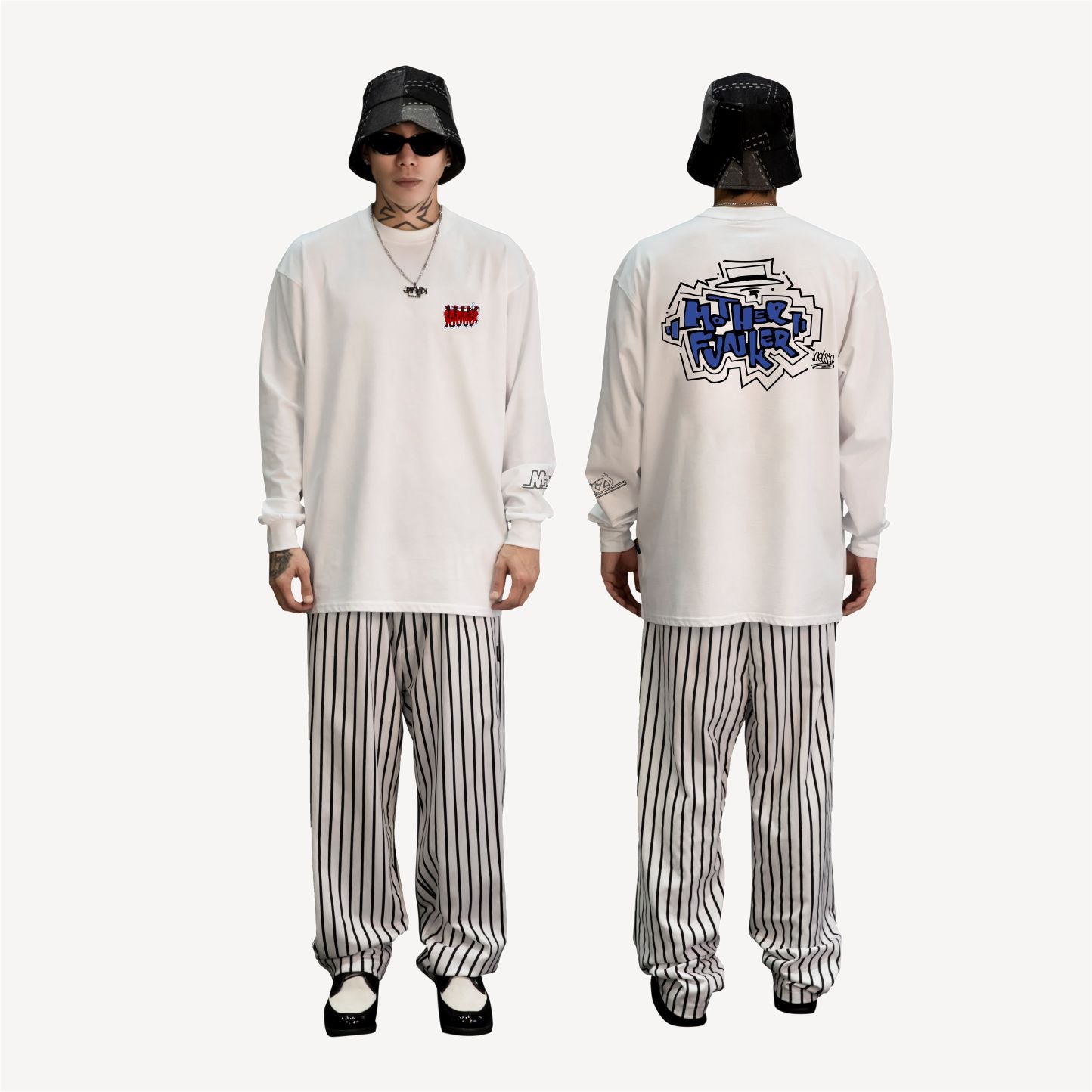 NelsonxKeeping Crossover "Mother Funker"Long sleeve