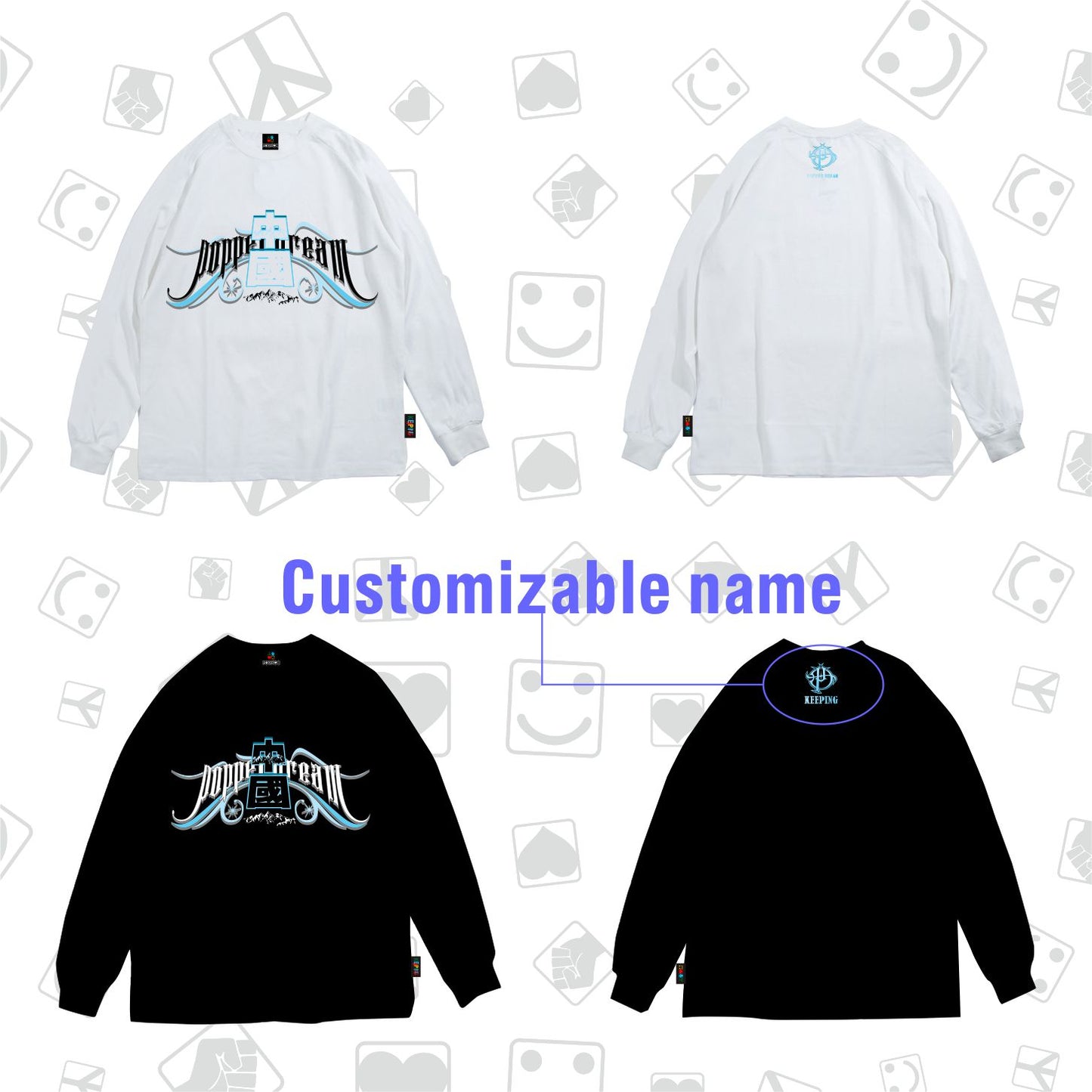 PopperDreamxKeeping Crossover Long sleeve