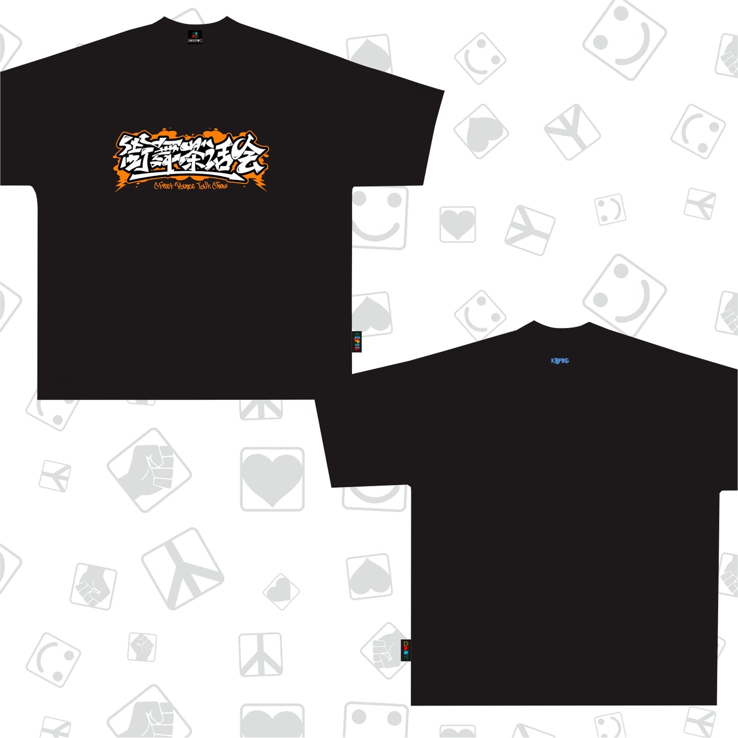 Flag king orangexKeeping Crossover T-shirt
