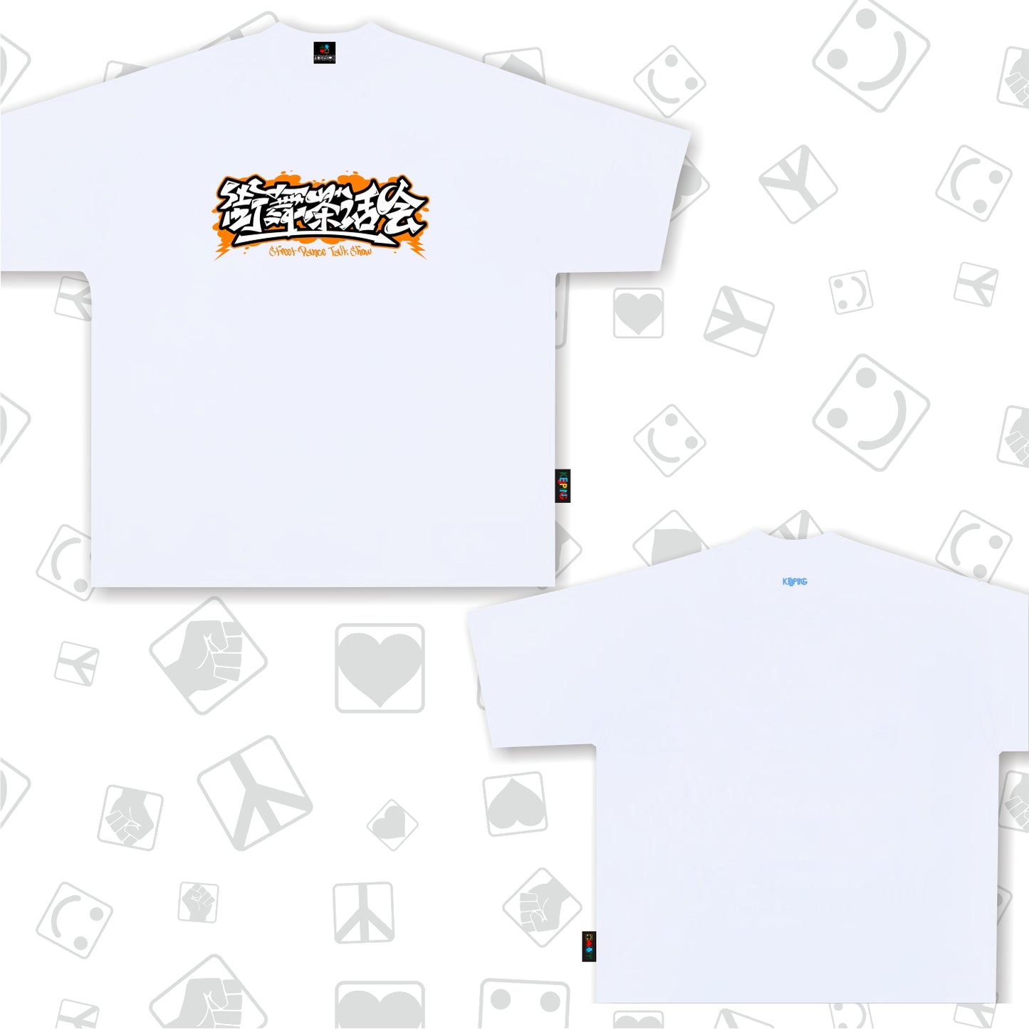 Flag king orangexKeeping Crossover T-shirt