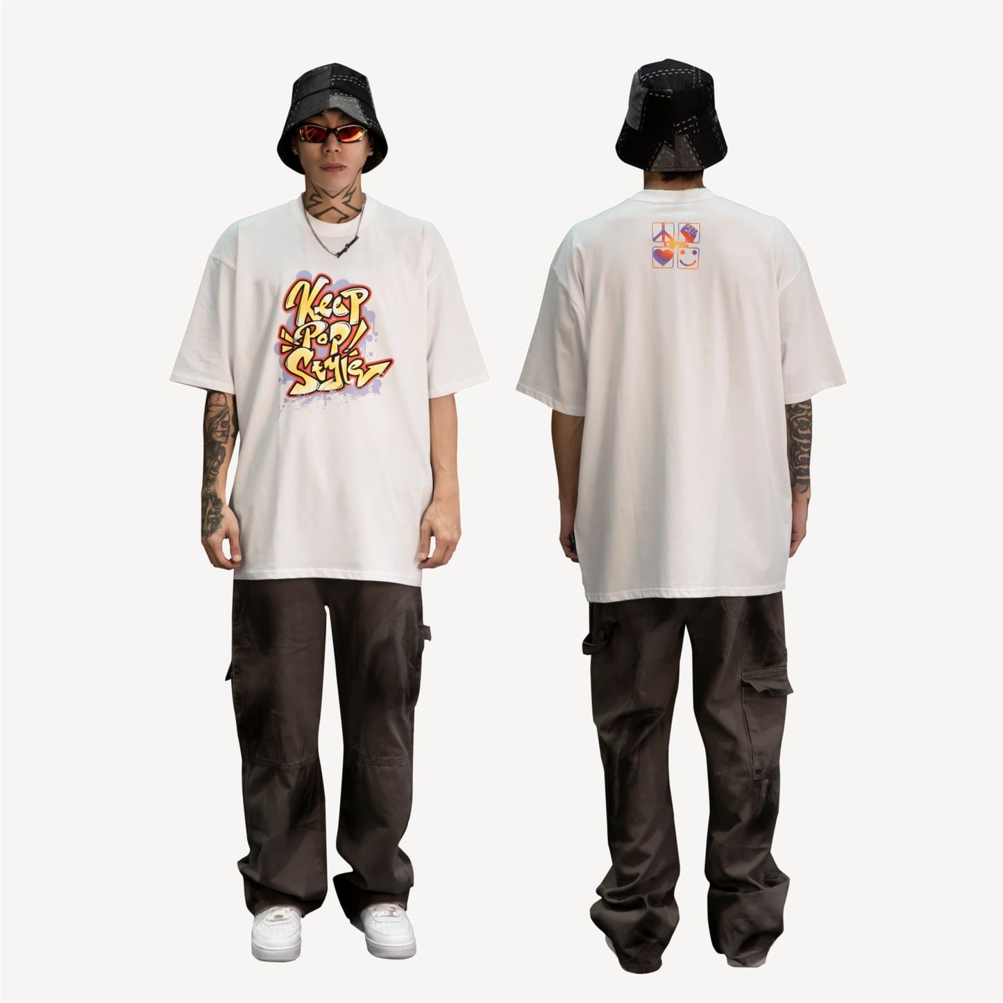 KeepPopStyle T-shirt Graffiti Style