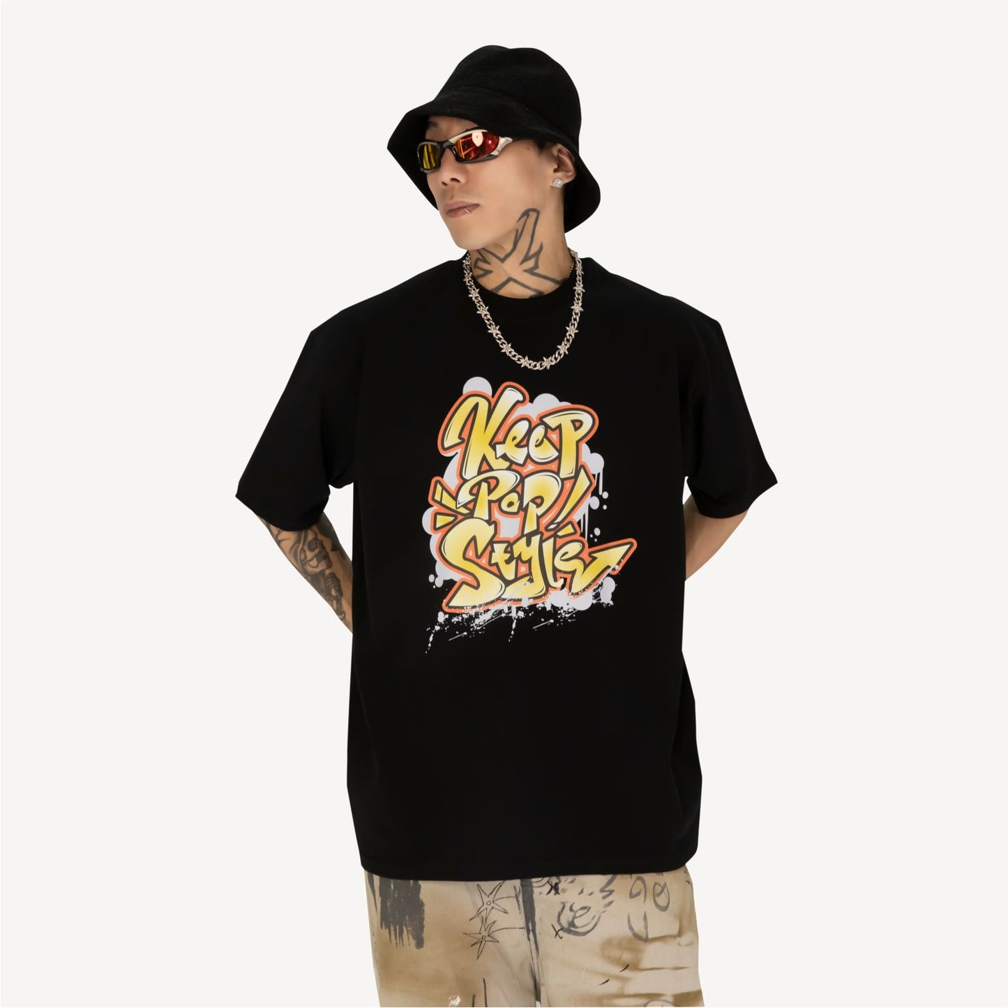 KeepPopStyle T-shirt Graffiti Style