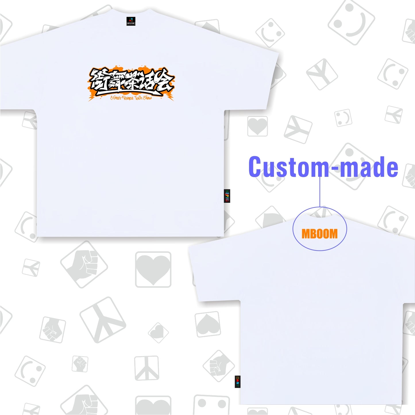 Flag king orangexKeeping Crossover T-shirt