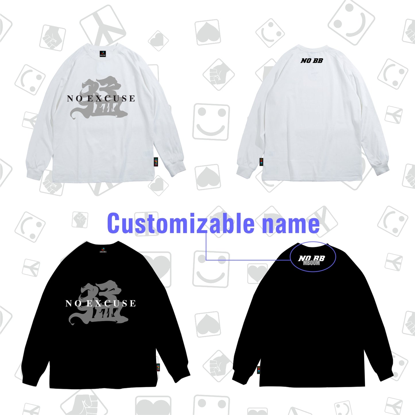 Keeping Be fierce·NoExcuse Long sleeve