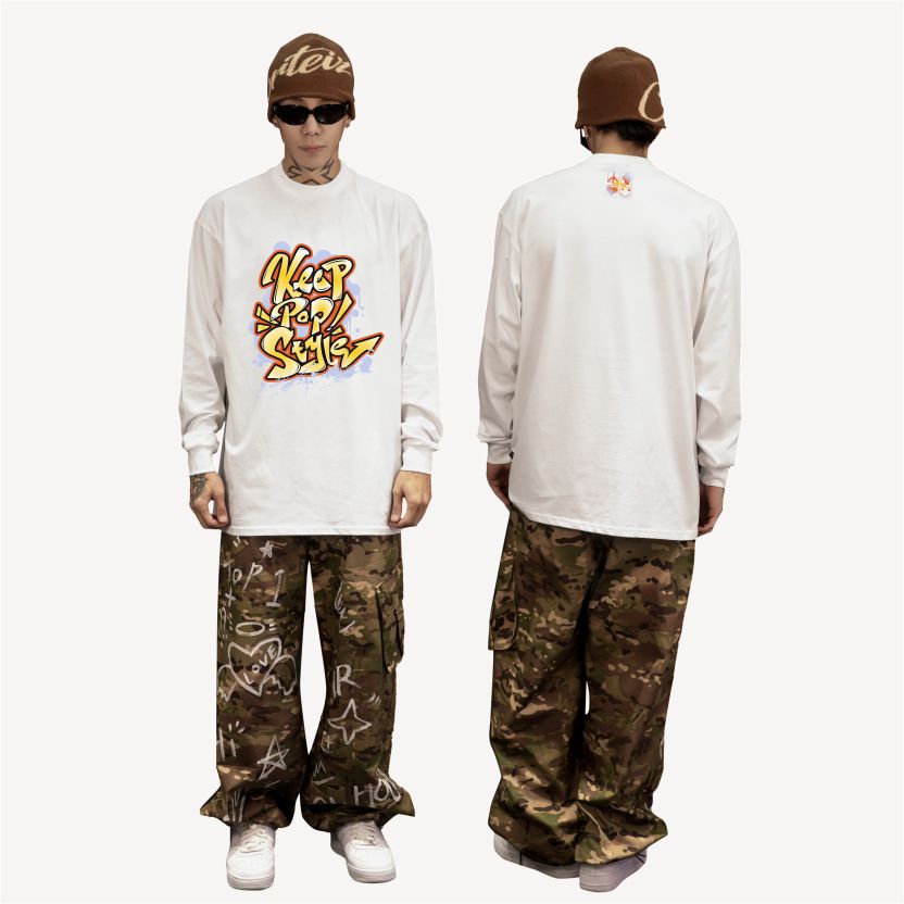 KeepPopStyle long sleeve Graffiti Style