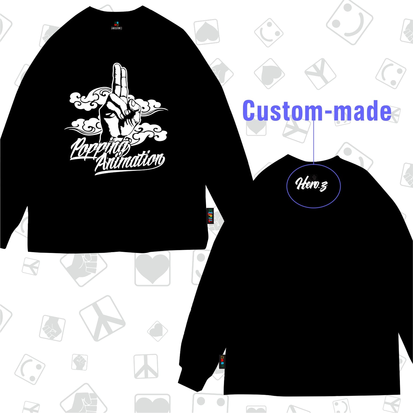 Hero.zxKeeping Crossover Long sleeve