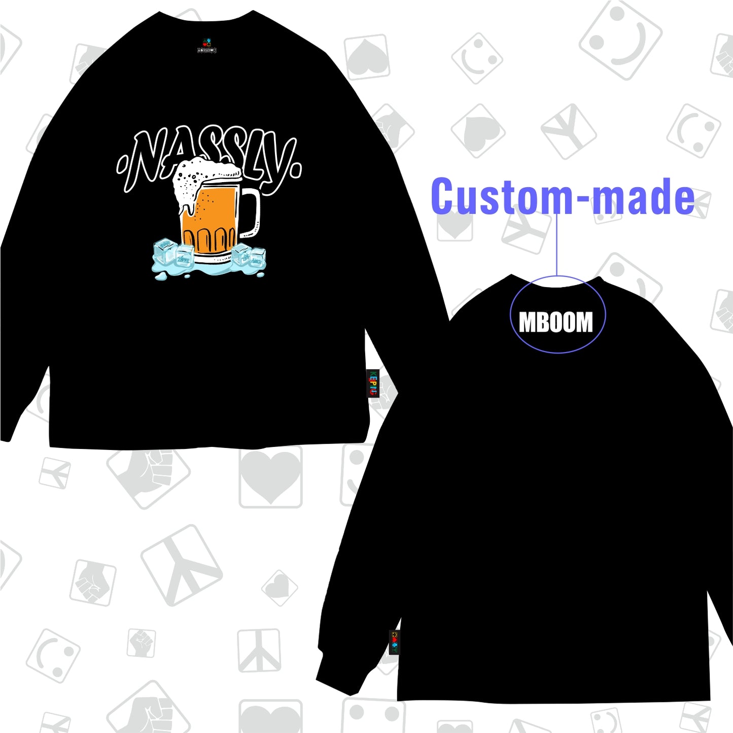 NasslyxKeeping Crossover  Long sleeve
