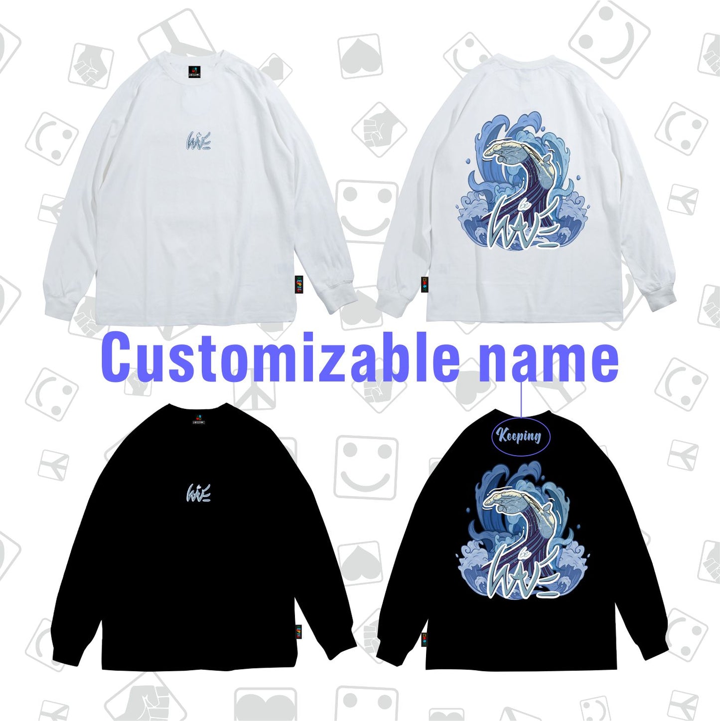 DokyunxKeeping Crossover  Long sleeve
