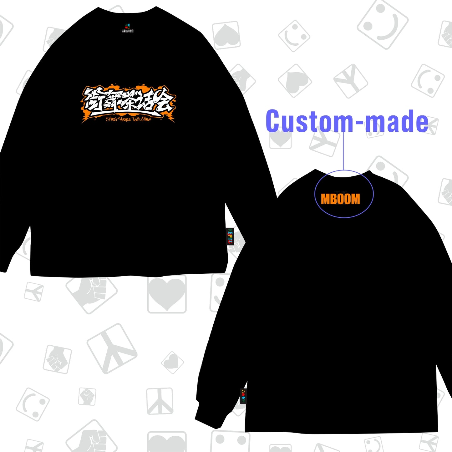 Flag king orangexKeeping Crossover  Long sleeve
