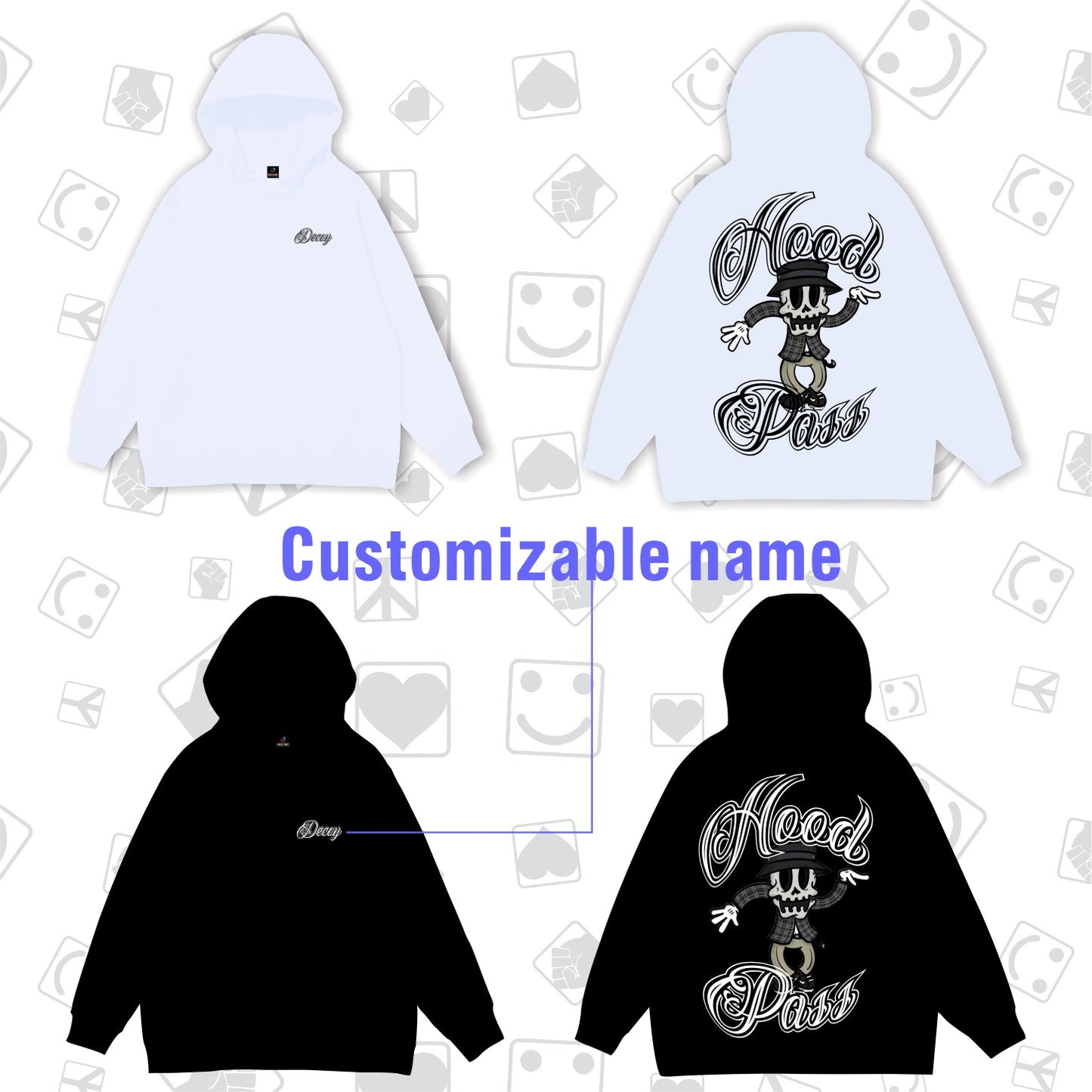 DecoyxKeeping Crossover Hoodie(Style 2)