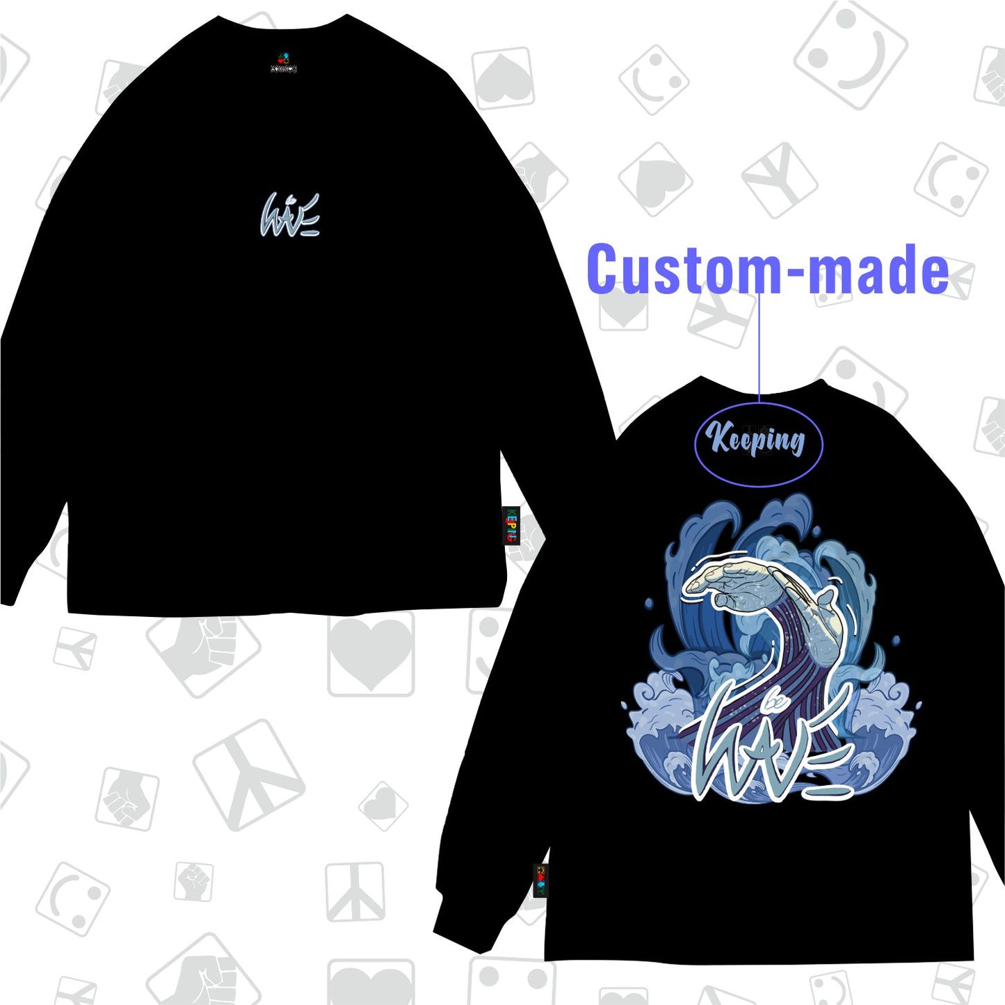 DokyunxKeeping Crossover  Long sleeve