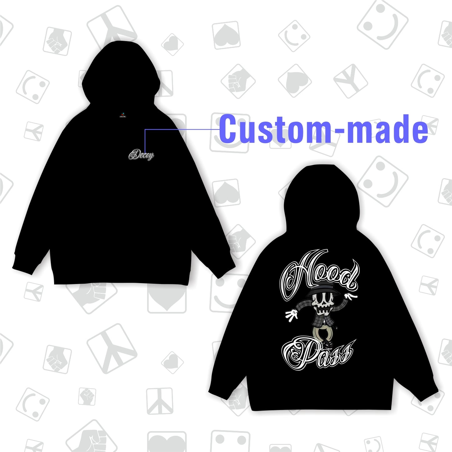 DecoyxKeeping Crossover Hoodie(Style 2)