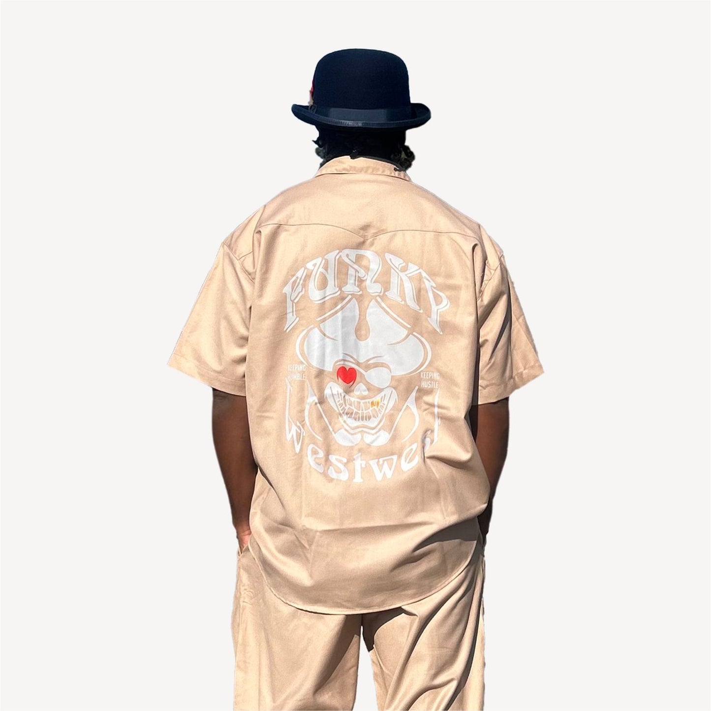 NessxKeeping Crossover A suit of overalls and shirts