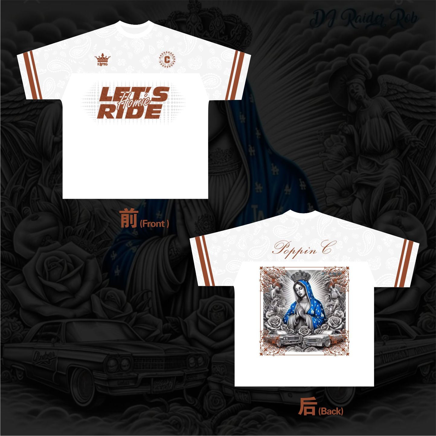 PoppinCxKeeping Crossover 7.0RIDING FAR  T-shirt