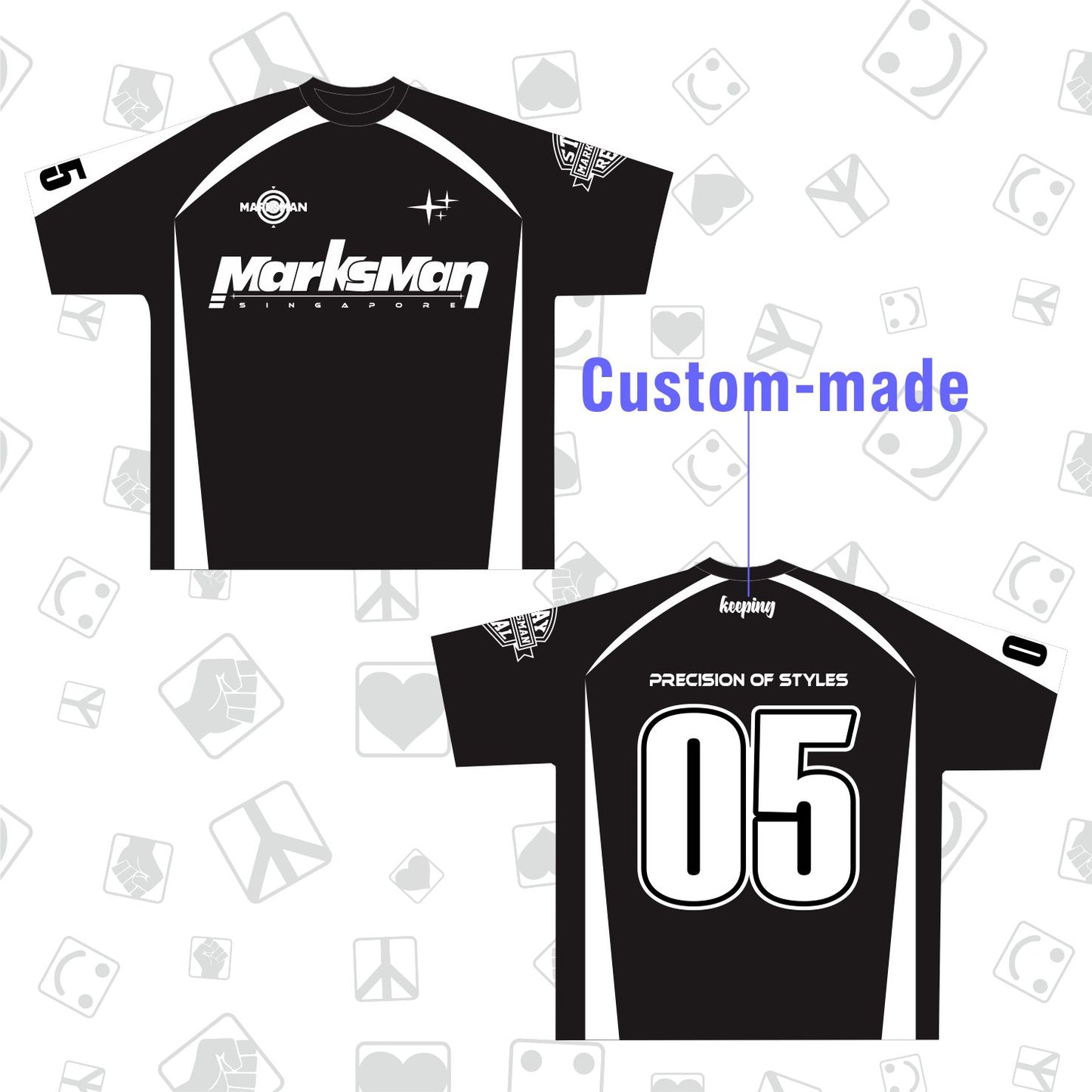 MarksmanxKeeping Crossover Quick-dry short sleeves