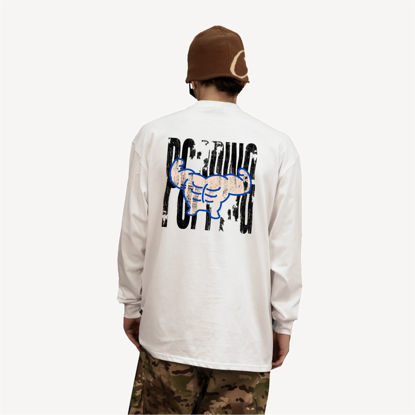 YUBOBxKeeping Crossover "POP YOUR CHEST"Long sleeve