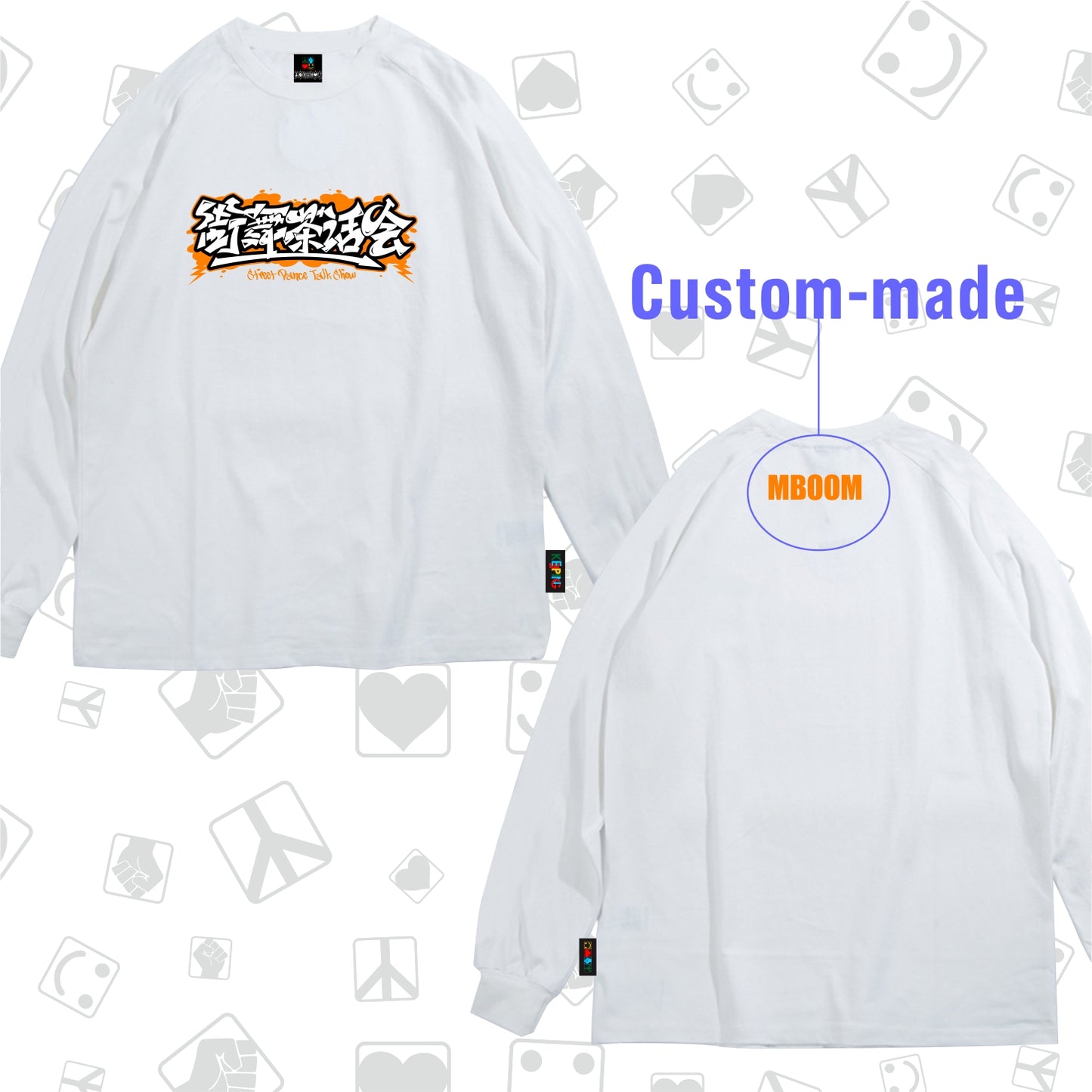 Flag king orangexKeeping Crossover  Long sleeve